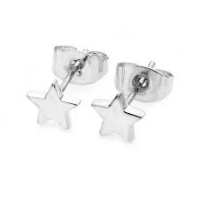 Tipperary Crystal Star mini stud earrings - silver