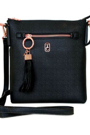 Tipperary Crystal The Chelsea Crossbody Pouch Bag – Black