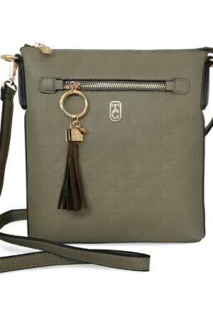 Tipperary Crystal The Chelsea Crossbody Pouch - Olive