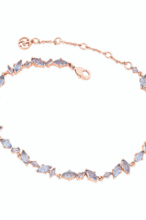 Tipperary Crystal Maureen O'Hara Marquise Blue Rose Gold Bracelet