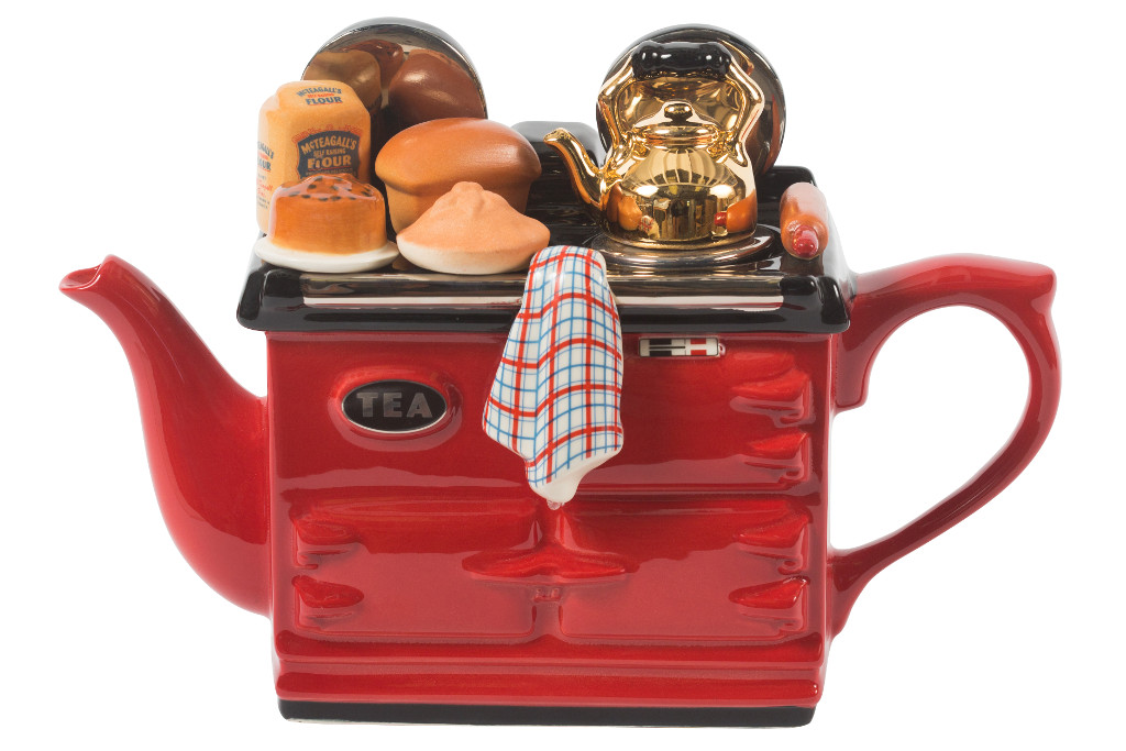 Ceramic Inspirations Large Baking Day Aga Style Teapot – Red
