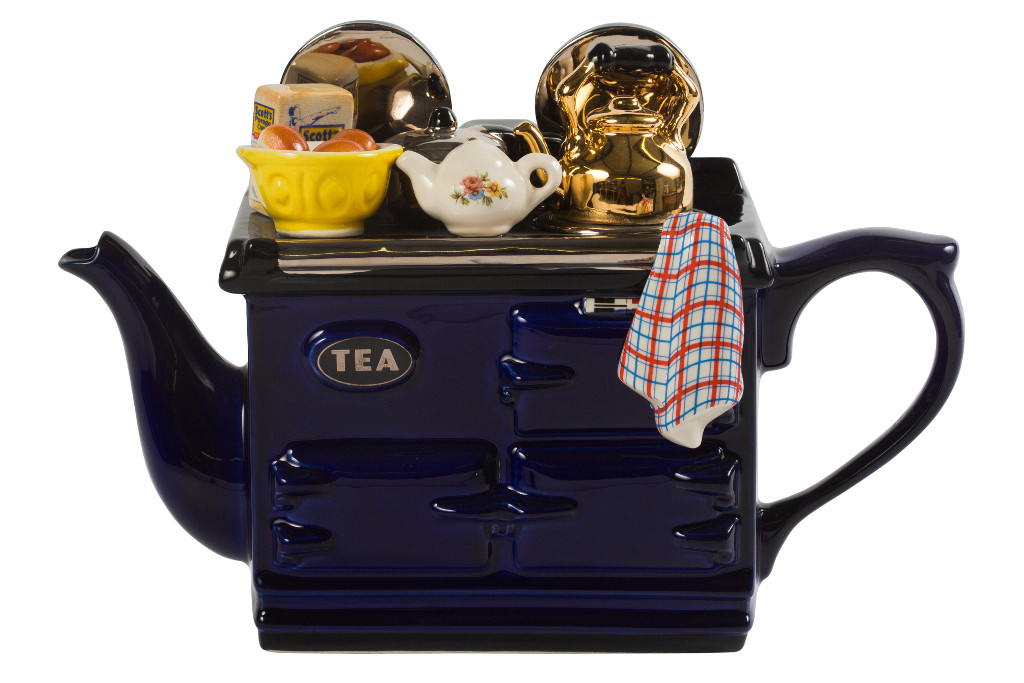 Ceramic Inspirations Large Breakfast Aga Style Teapot – Blue