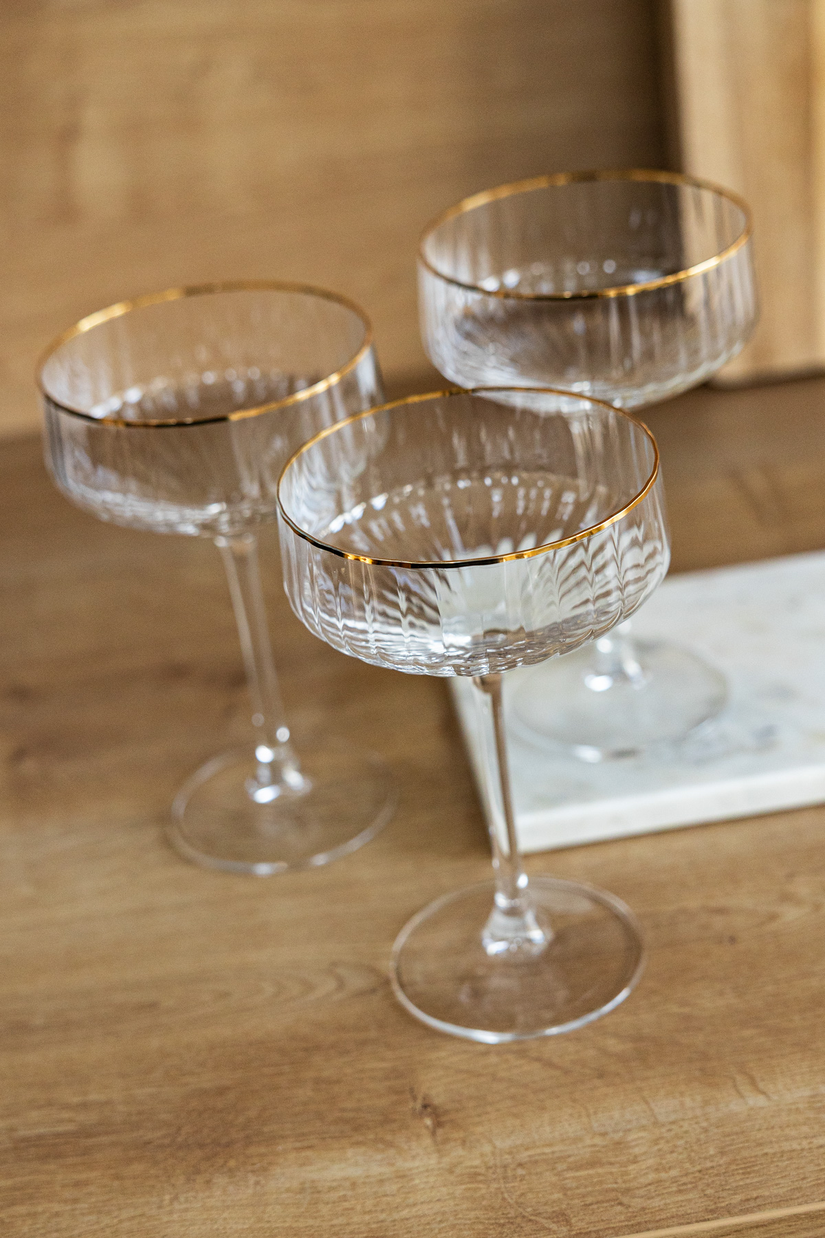 Killarney Crystal Kenmare Collection Coupe Glasses – Set of 4