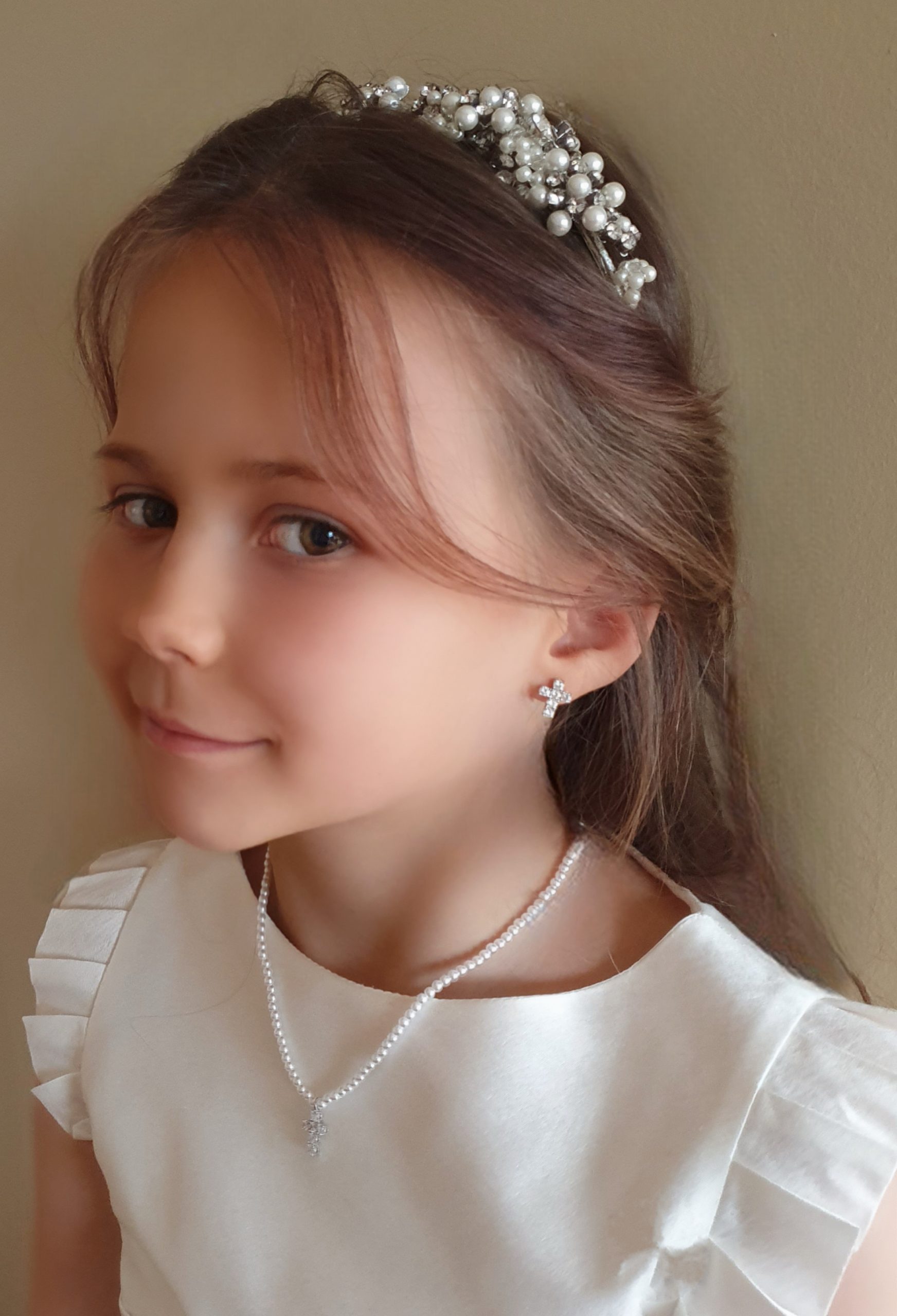 Absolute Kids Sterling Silver & Pearl Necklace