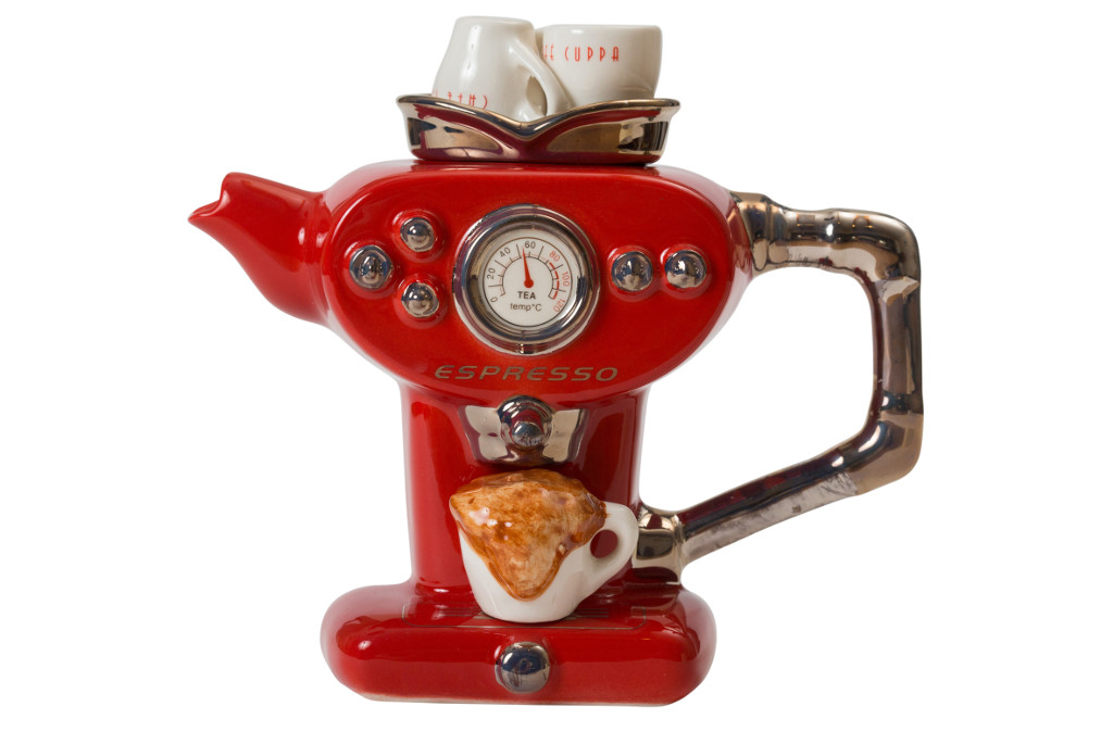 Ceramic Inspirations Espresso One Cup Teapot – Red