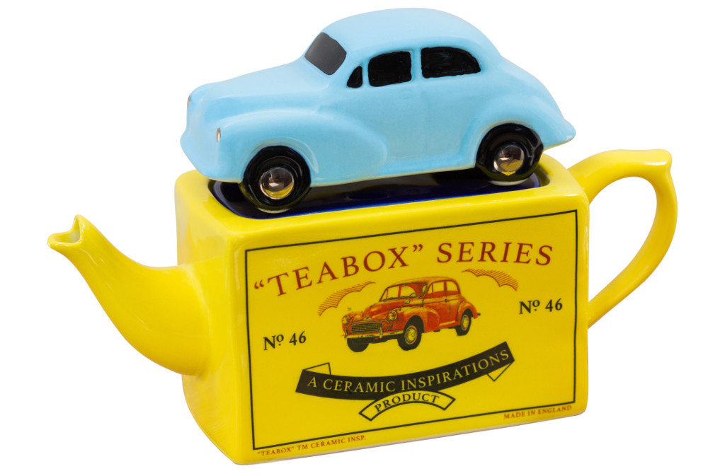 Ceramic Inspirations Teabox Series Morris Minor One Cup Teapot – Blue