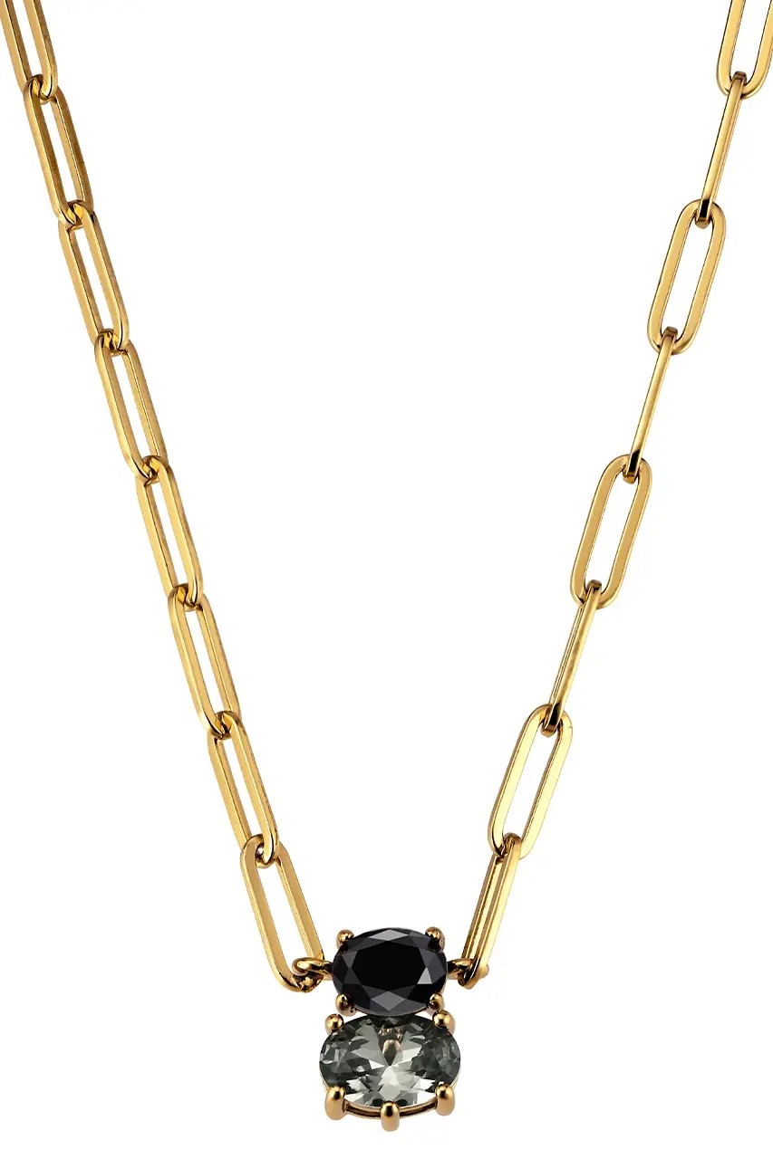 Dyrberg Kern Seraphine Necklace – Black and Grey