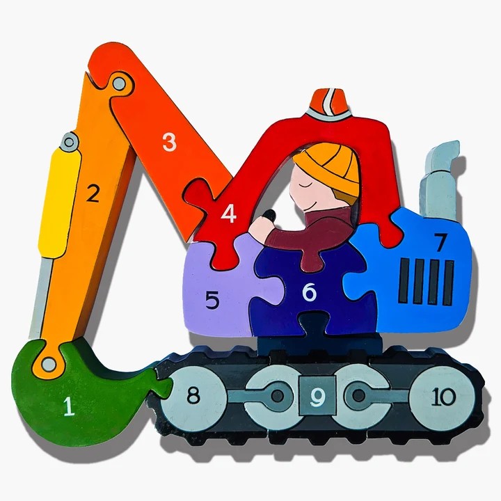 Alphabet Number Digger Jigsaw Puzzle