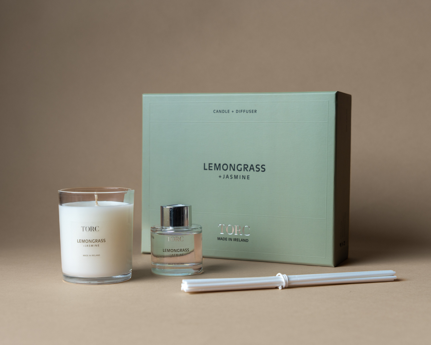 Torc Lemongrass & Jasmine Candle & Diffuser Gift Set